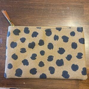 Madewell The Canvas Pouch Clutch in Painted Spots